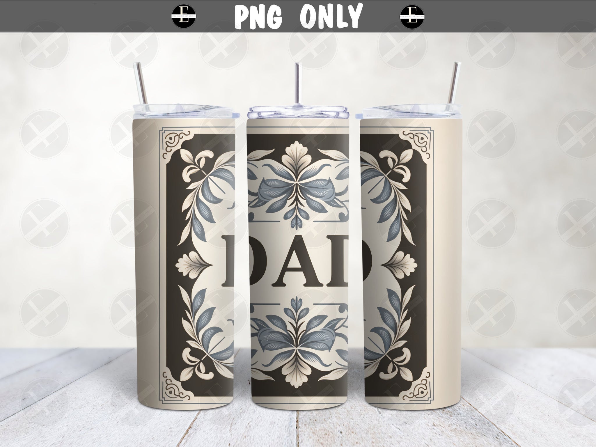 Family Tumbler Wraps - Dad Skinny Tumbler Wrap Design - Tumbler Sublimation Designs Straight & Tapered - Instant Download