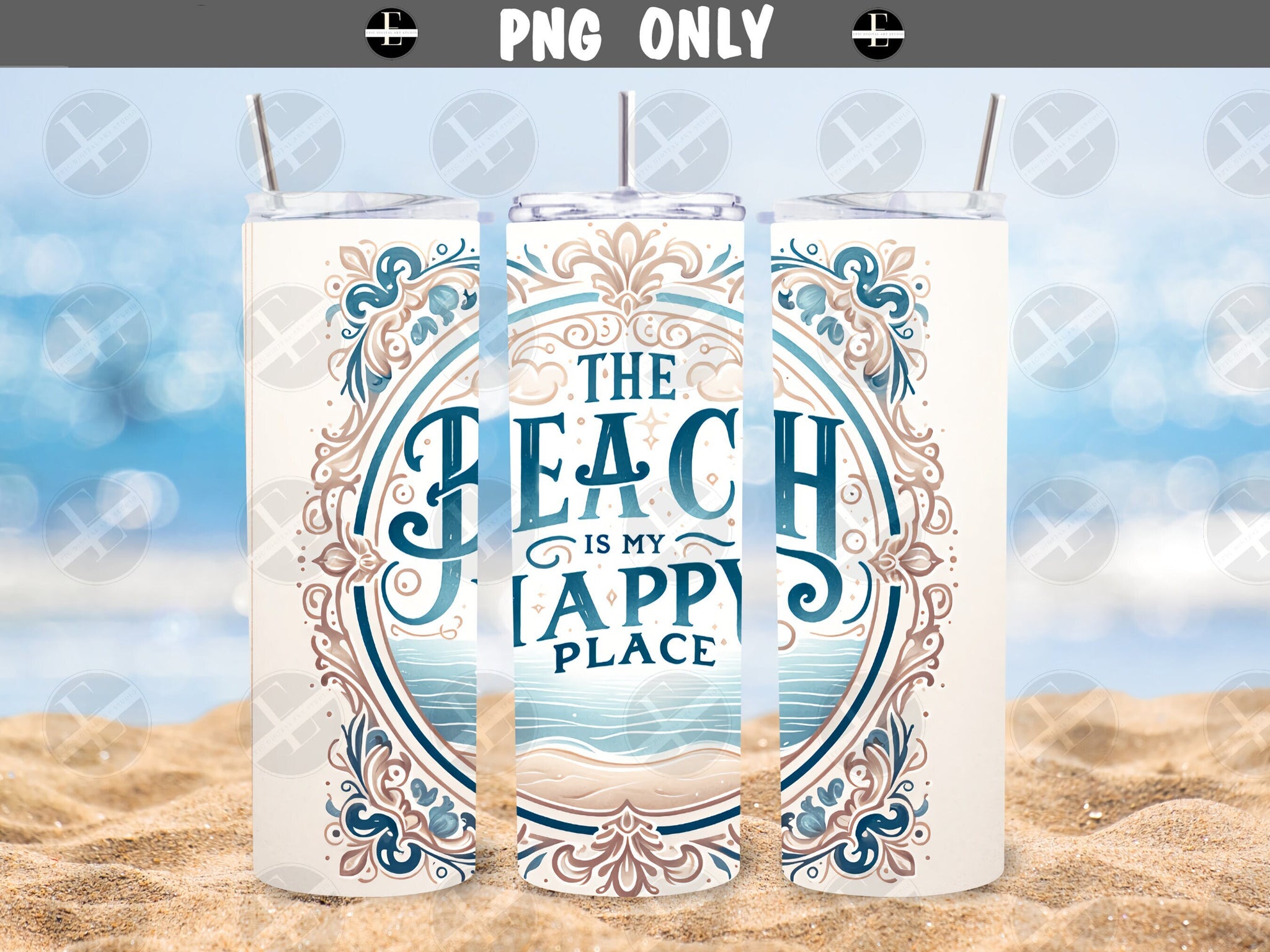 beach tumbler wraps, the beach is my happy place tumblerwrap design art, sublimation tumbler design, 20ozs wrap design, 20ozs skinny wraps, 20ozs wraps designs, tumbler 20ozs wraps, tumbler wrap 20ozs, wrap design 20ozs, 20ozs wraps