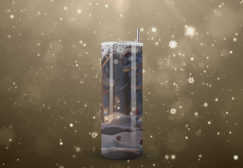 3D Tumbler Wraps - Snowman Christmas Tumbler Wraps - Skinny Tumbler Wrap Design - Sublimation Designs Straight & Tapered - Instant Download