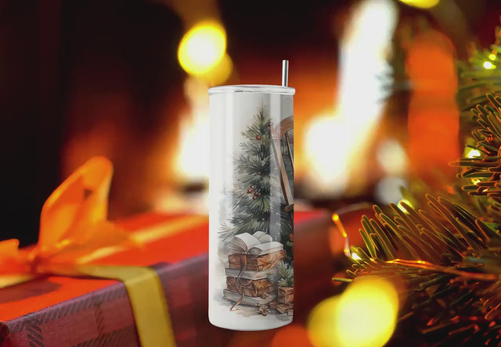 Rocking Chair Tumbler Wrap - Christmas Tumbler Wraps - Ideal Tumbler Sublimation Designs Straight & Tapered - Instant Download