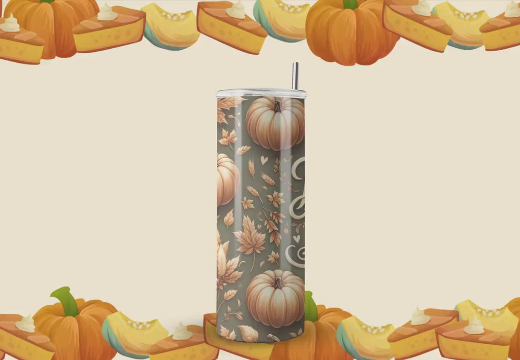 Thanksgiving Tumbler Wraps - Thankful Grateful Blessed Tumbler Design - Tumbler Sublimation Designs Straight & Tapered - Instant Download