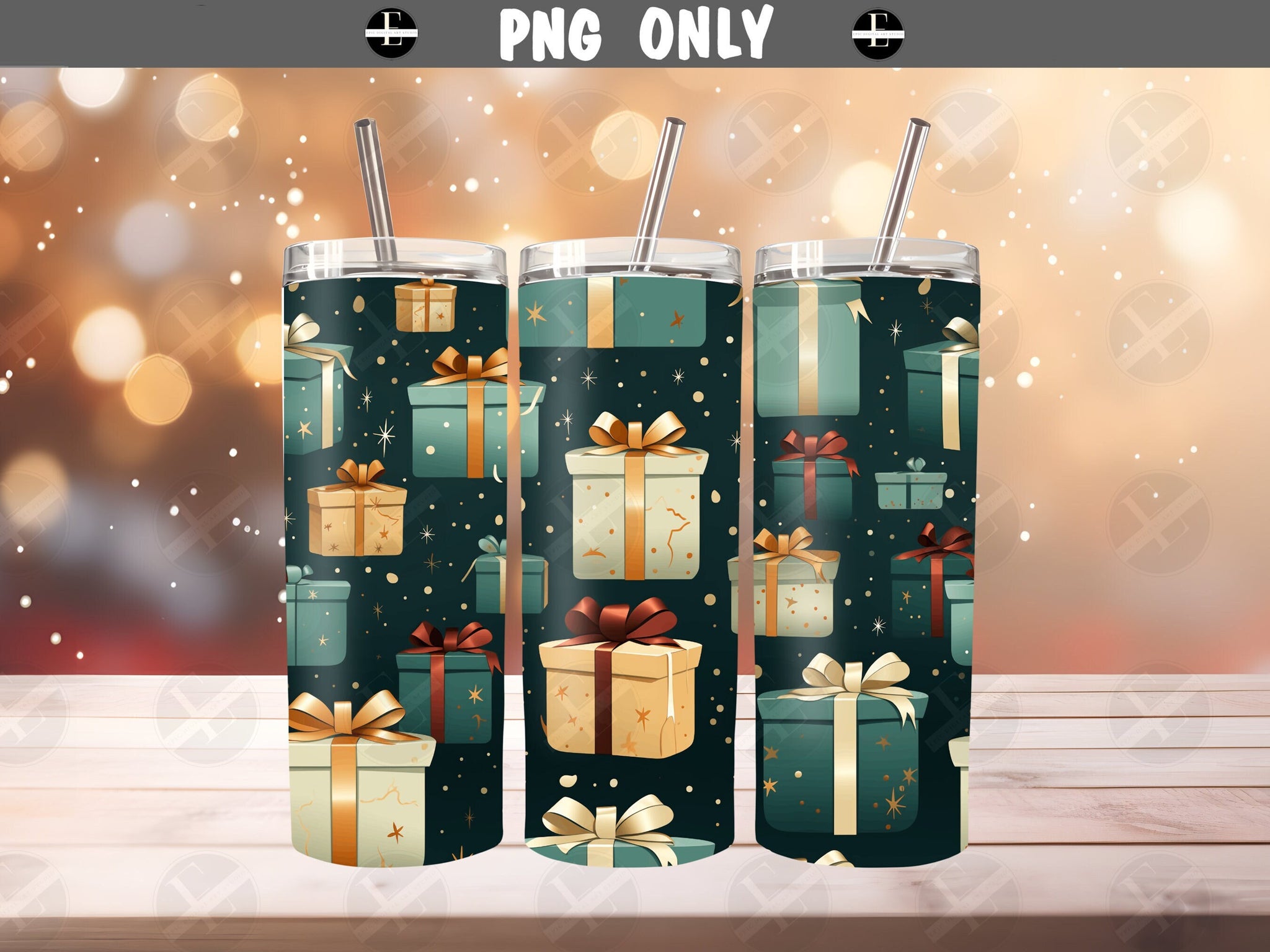 christmas tumbler wrap