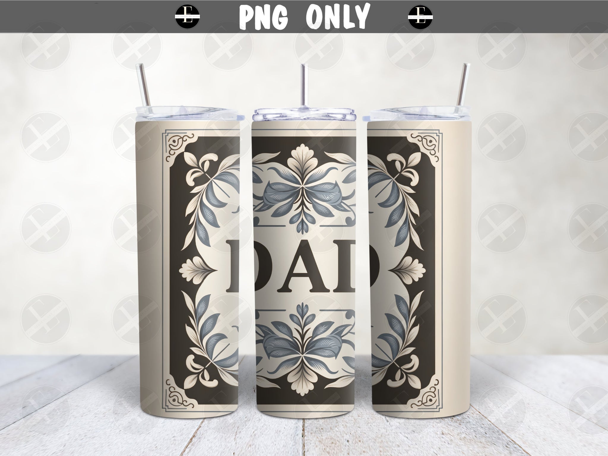 Dad Tumbler Wraps - Dad Skinny Tumbler Wrap Design - Tumbler Sublimation Designs Straight & Tapered - Instant Download