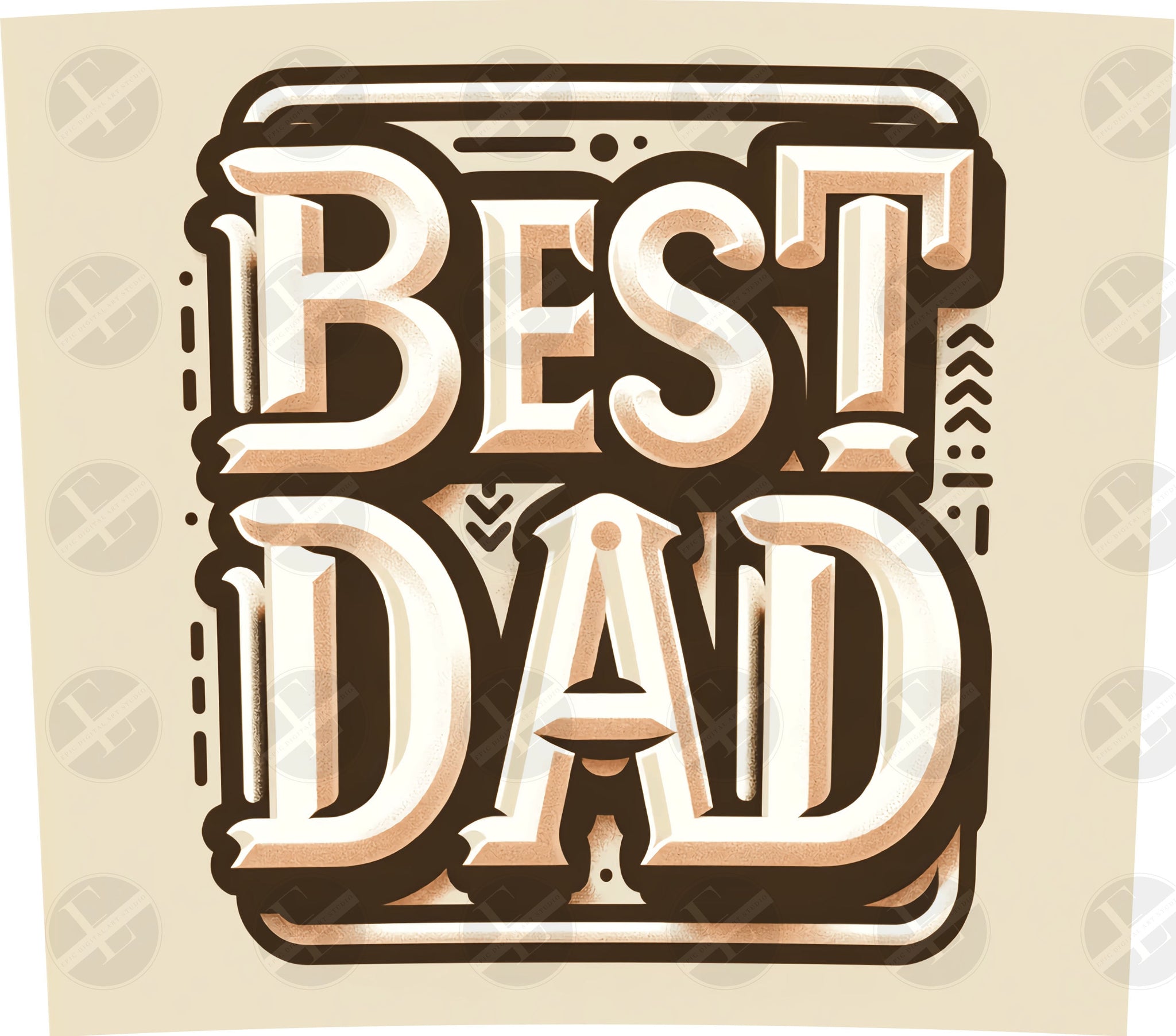 Dad Tumbler Wraps - Best Dad Basic Skinny Tumbler Wrap Design - Tumbler Sublimation Designs Straight & Tapered - Instant Download
