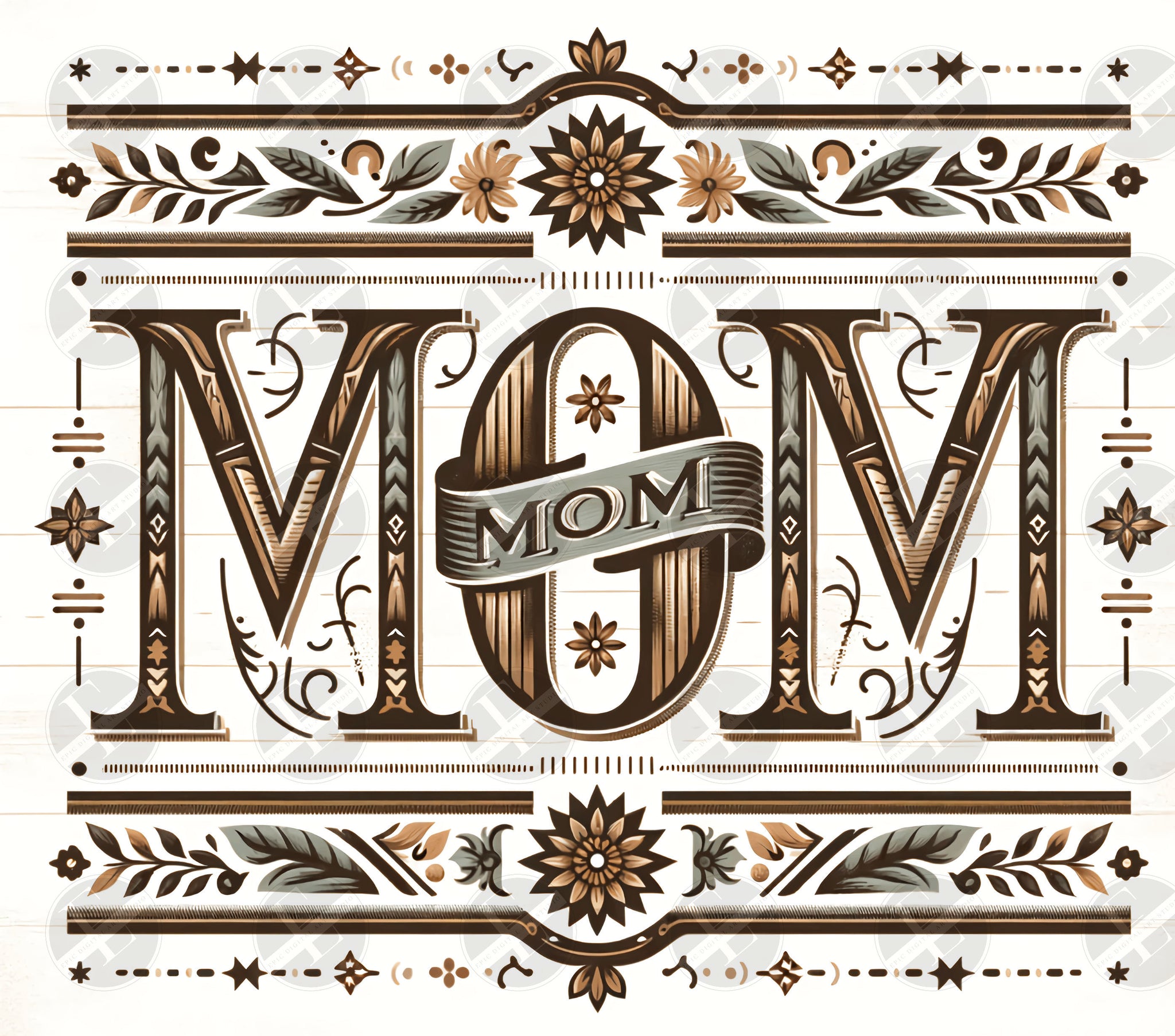 Mom Tumbler Wrap - Western Style Tumbler Wraps - Tumbler Sublimation Designs Straight & Tapered - Instant Download