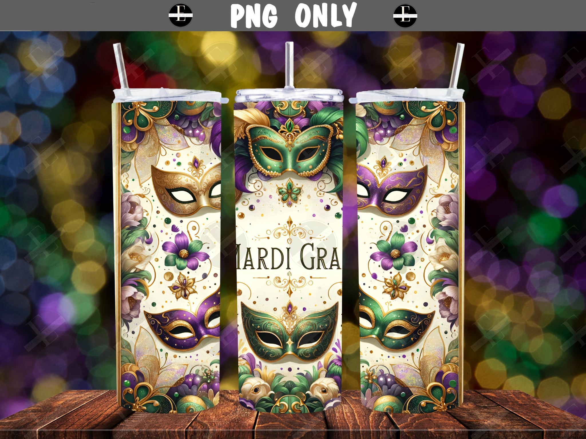 mardi gras tumbler wraps, skinnytumbler sublimation designs 20 oz